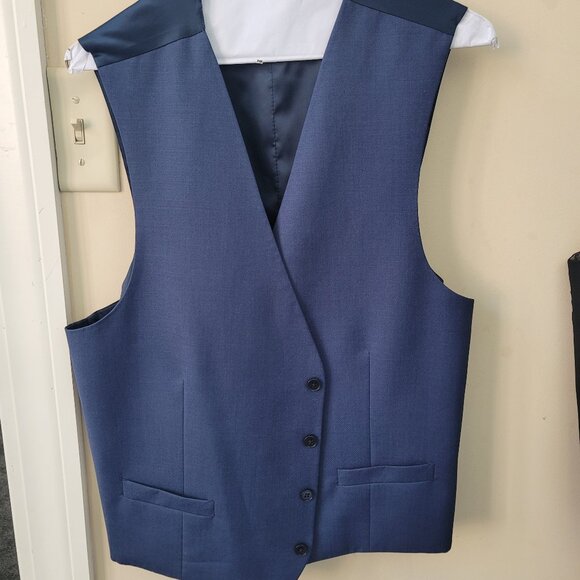 Blue Suit Vest - Picture 1 of 1